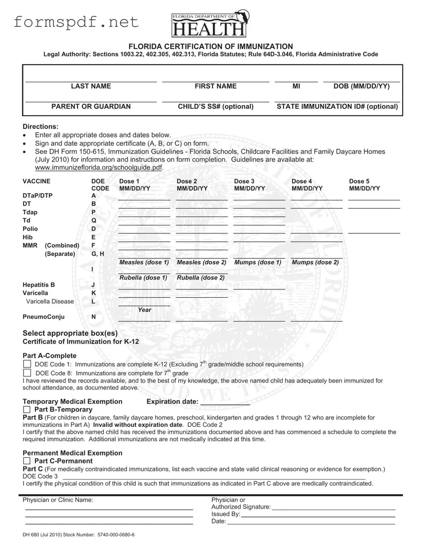 Free 680 PDF Form