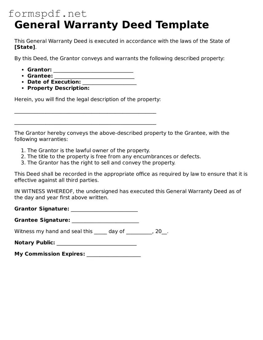 Fillable Deed Form