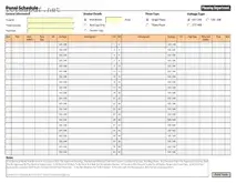 Free Electrical Panel Schedule PDF Form