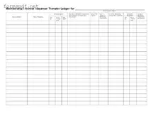 Free Membership Ledger PDF Form
