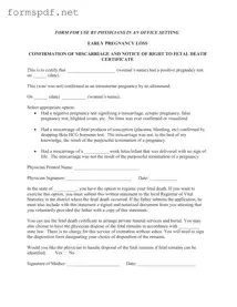 Free Miscarriage Discharge Paper PDF Form