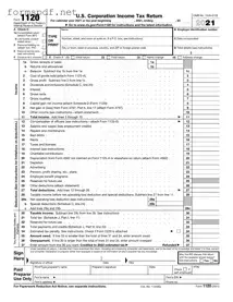Free IRS 1120 PDF Form