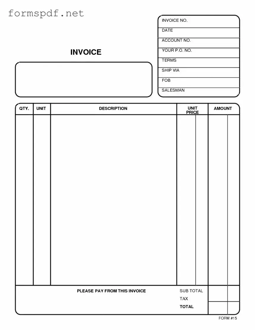 Free Free And Invoice Pdf PDF Form